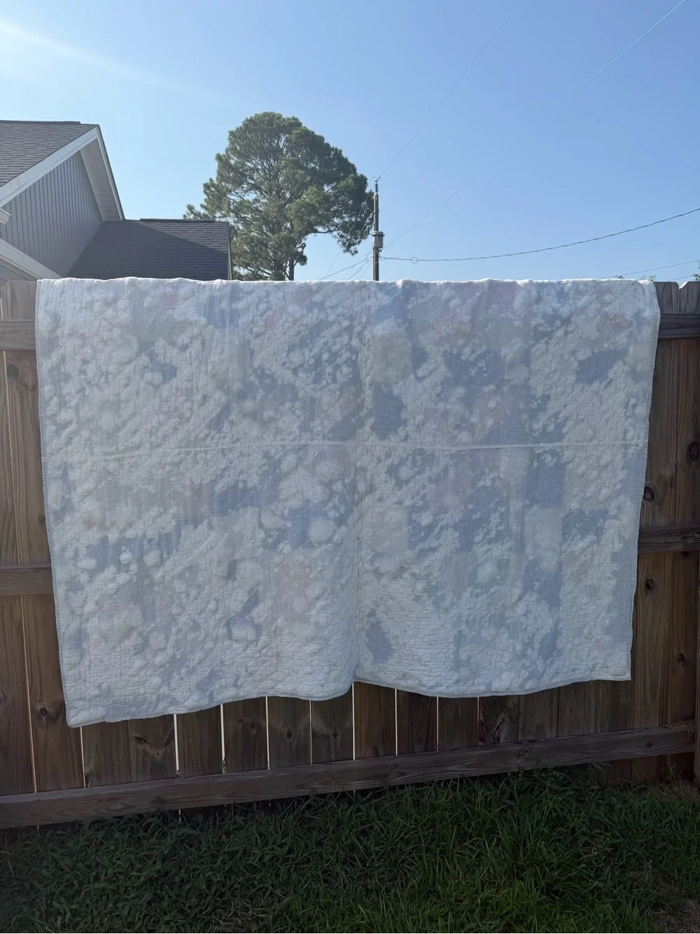 handmade large pinwheel quilt